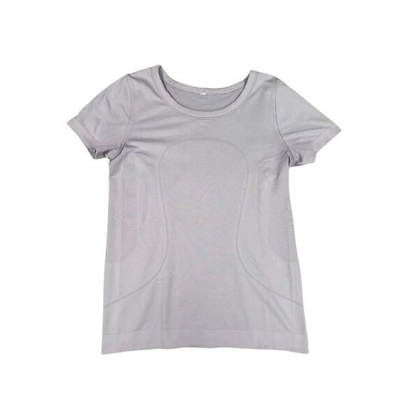 Lululemon Swiftly Relaxed Short-Sleeve Shirt Hip Length Tee Light Purple Size 6 - Picture 2 of 6